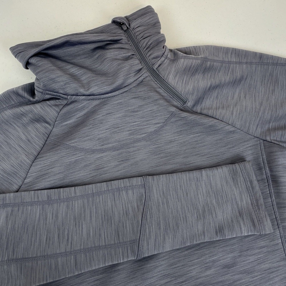 Athleta Jacket Women's Size Extra Small Gray Asymmetrical Neck Zip Athleisure
